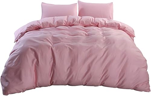 Juego de funda de edredón 100% algodón natural, tamaño Queen, 3 piezas (1 funda de edredón y 2 fundas de almohada), funda de edredón suave, ropa de