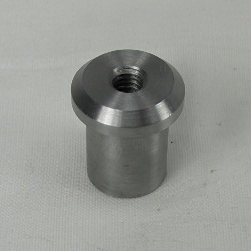 Motorcycle Gas Tank Oil Bag Custom Mounting Kit - Stepped Flanged "Tophat" 5/16-18 STEEL Bungs - Set of 4 - Chopper Bobber Harley Cafe Racer
