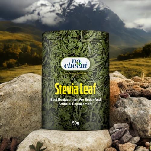 Image of No Cheeni Stevia 50g | Plant-based Natural Sweetener | Equivalent to Sweetness from 1Kg Sugar | 100% Natural Stevia leaves| Sweet like Sugar but with zero calories|
