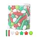 Heopeis Ball Pit Balls Stars Hearts Strip Shapes for Toddlers - 50 150 200 500 Plastic Toy Balls for Boy Girls Ballpit Play Tent Playhouse, Kids Pool Water Toys, Birthday Party Decorations