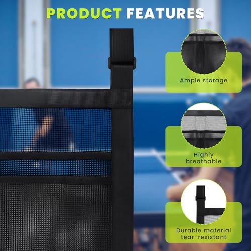 Under Table Tennis Ball Holder, Under Table Tennis Racket Holder for Balls & Pickleball Paddles, Pickleball Paddle Rack Organizer Holder, Ping-Pong Paddle Holder for Tone Sound Rackets Globes Gear - Thumbnail 3