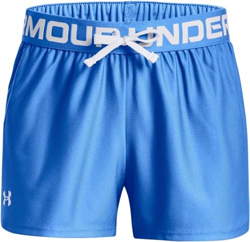 Short Sport Fille Under Armour Play Up XL Bleu et Blanc