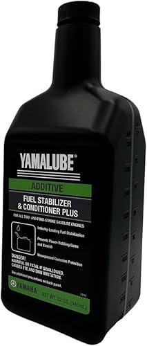 Miniatura 7 de Paquete de dos para estabilizador y acondicionador de combustible Yamaha Plus ACC-FSTAB-PL-32 contiene dos cuartos y un embudo