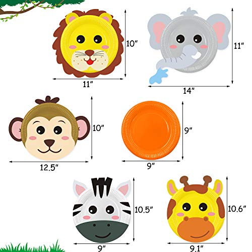 15Pcs Paper Plate Art Kit For Kids Toddler Crafts Safari Jungle Animals Art Kits Simple Diy Animals Paper Plate For Boys Girls Craft Parties Groups And Classroom #TOP2