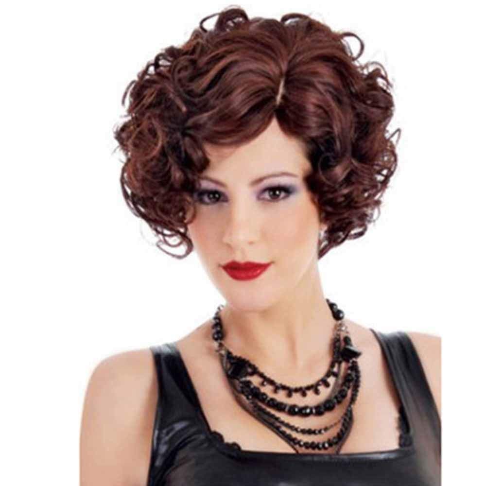 Perruque cheveux raides courts petit volume pour coiffure femme