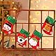OUOQI 6 Stück Weihnachtsdeko Socken, Nikolausstiefel Socken, Weihnachtsstrumpf Geschenktüte, Weihnachtsstrümpfe, Weihnachtsbaum Socken, Nikolausstiefel, zum Aufhängen & Befüllen,Weihnachtsdeko