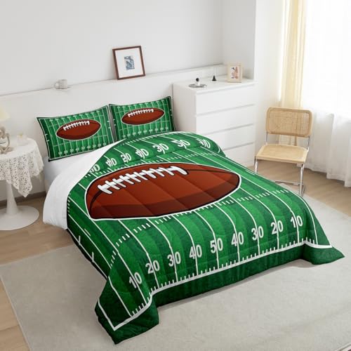Image of Feelyou Kids American Football Comforter Set Queen Size for Boys