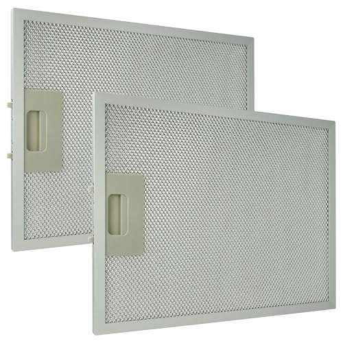 vhbw 2x filtro anti-grasso compatibile con Klarstein Sancta Clara 60, 90 cappa da cucina, alluminio