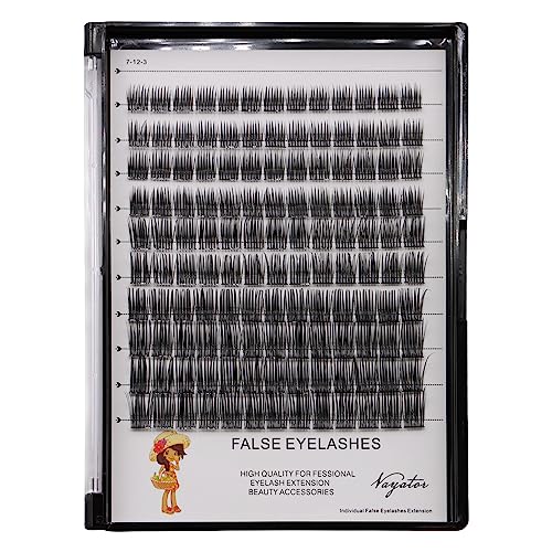 →VAYATOR Lashes Mixed Kit/False Lashes Lash Bond & Seal Kit Multiple styles To Choose 8-20mm Mix D Curl/DD Curl Makeup Cluster Grafting Eyelashes Individual Extension (WM009#12-14-16-18mm Mixed)