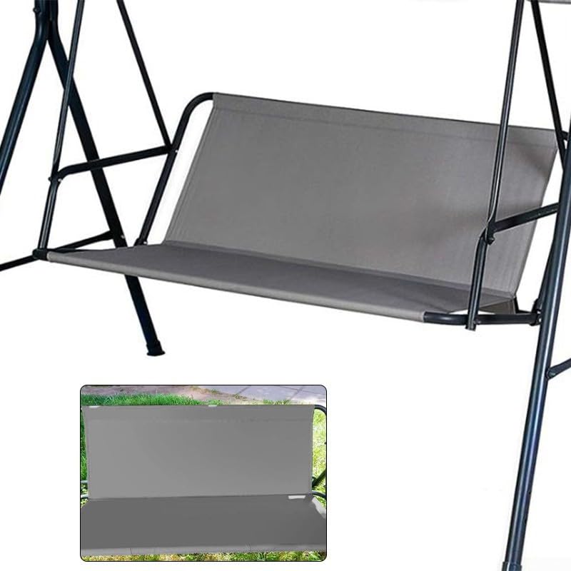 Housse de rechange pour balancelle de jardin, tissu Oxford 600D, gris (85 x 48 x 48 cm)