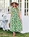 Zeagoo Summer Dresses for Women 2026 Casual Loose Bohemian Floral Dress A Line Flowy Maxi Dress Green Floral M