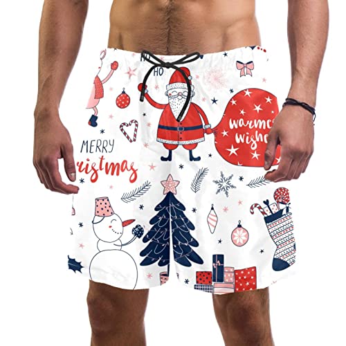 Short de plage à séchage rapide JDEZ pour un Noël au soleil