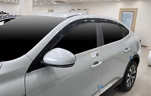 Set Di 6 Deflettori Frangivento Autoclover Per Auto - In ABS Di Qualità, Adesivo 3M, Montaggio Esterno