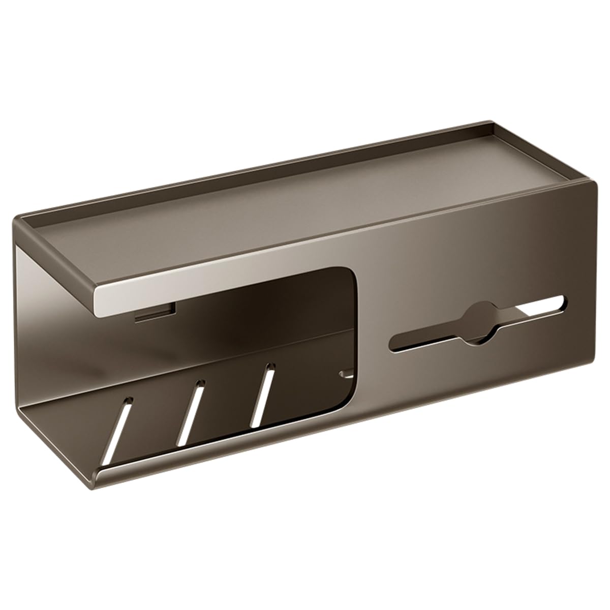CTRLZS Toilet Paper Holder Wall-Mounted Carbon Steel Bathroom Tissue Rack Tissue Holder Accessory