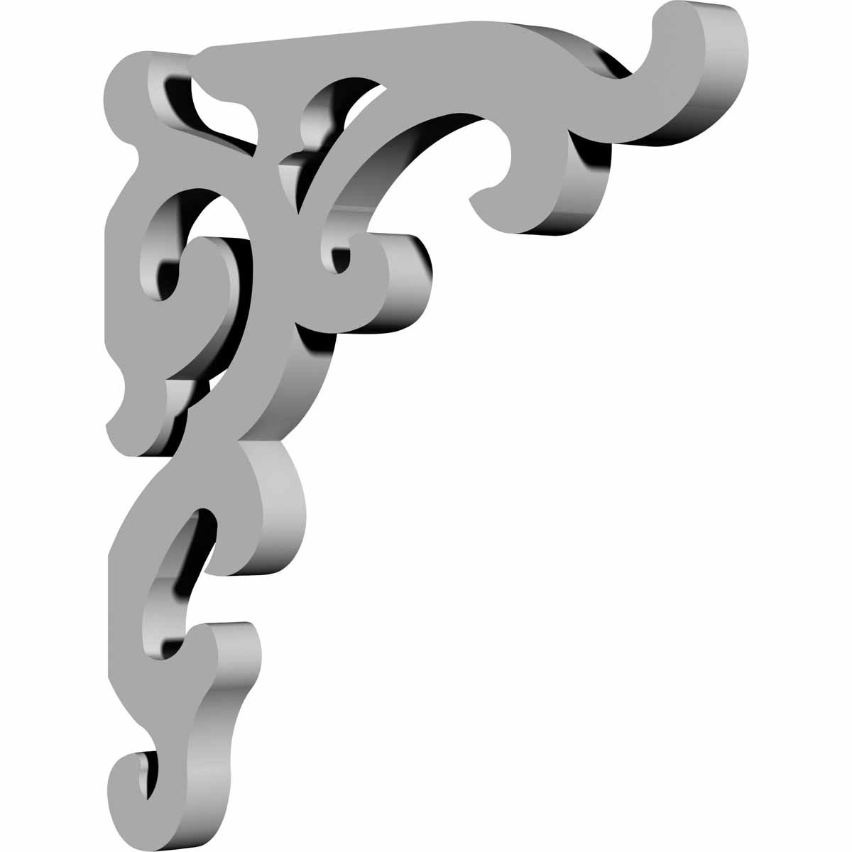 Ekena Millwork BKT18X17X01AS 1 1/4-Inch W x 17-Inch D x 18-Inch H Ashford Bracket