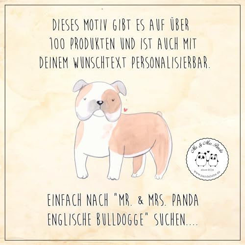Mr. & Mrs. Panda Grußkarte Englische Bulldogge - Geschenk, Hunderasse, mutige Beschützer, Postkarte, Hund, Bulldoggen, Postkarten, Familienhund, Bulldoggenliebe, Hundehalter, bildkarte, Hunderassen