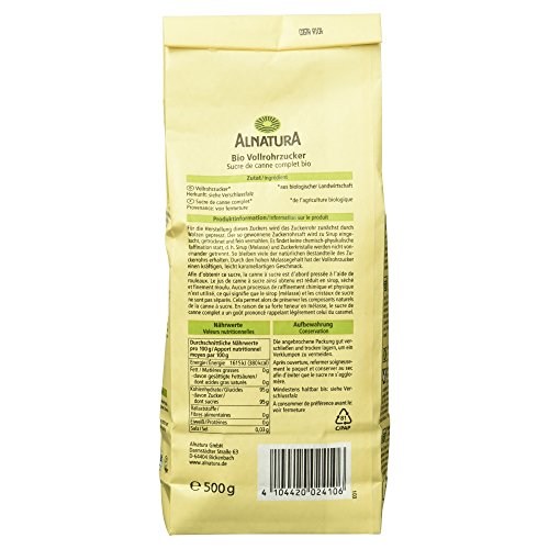 Alnatura Bio Vollrohr Zucker, 500g
