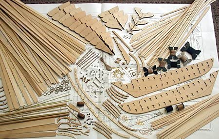 Model Shipways Wood Ship Kit Glad Tidings Pinky Schooner 1:24 Scale #TOP6