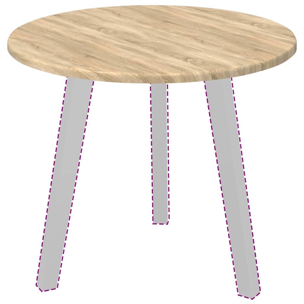 Plateau de table chêne Sonoma rond pour réparer ou relooker facilement une table abîmée