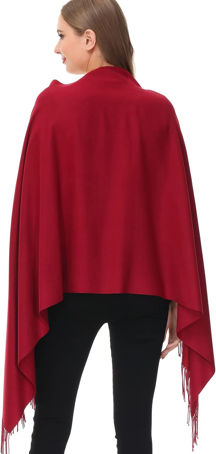 OHAYOMI Pashmina Shawl Wraps Cashmere Feel Soft Scarves Winter Warm Fashion Scarf Women Evening Dresses Wedding Bridesmaid - Image 4