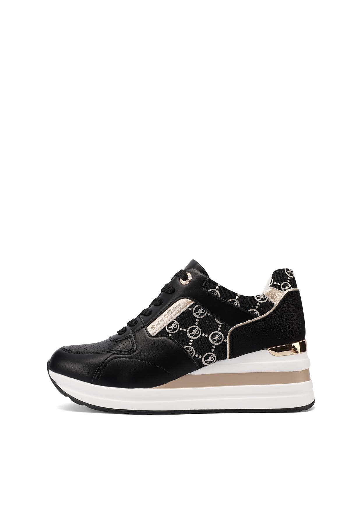 QUEEN HELENA Zapatillas de deporte de plataforma altas casuales para mujer X32-22