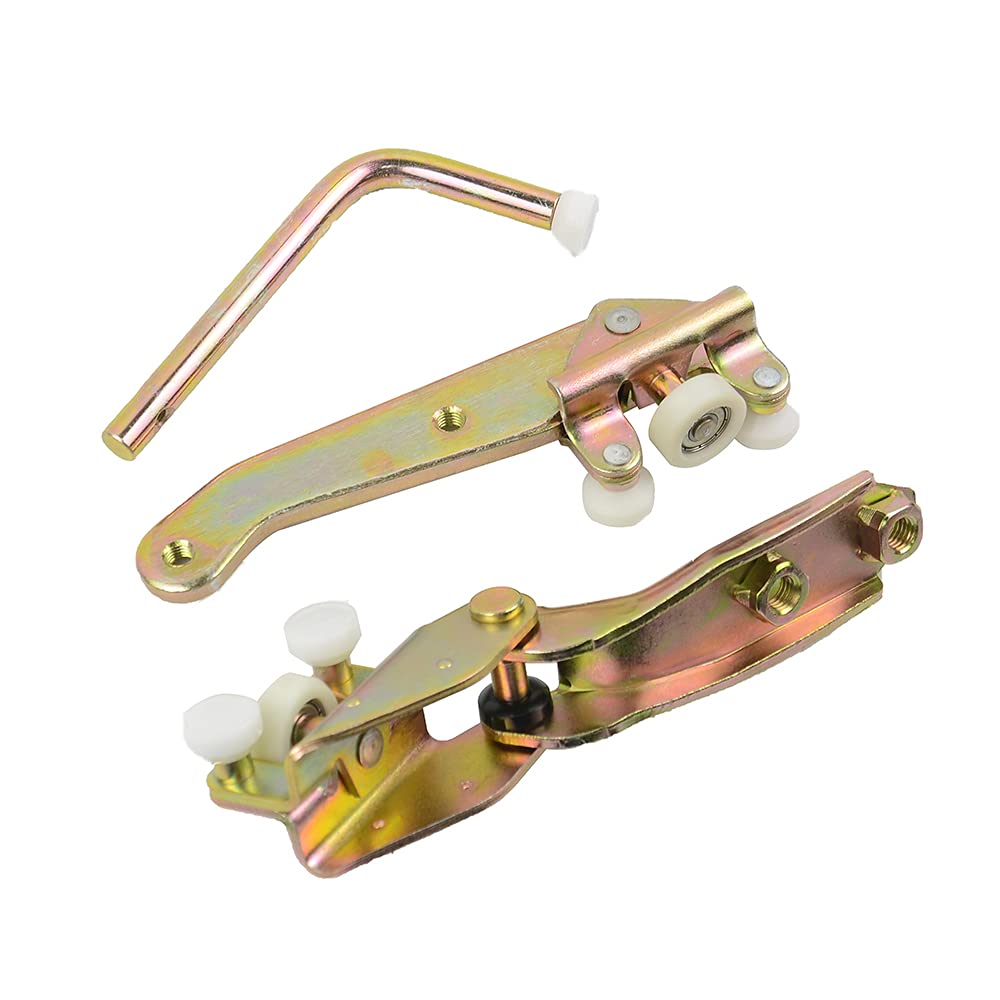 Lot de 3 guides à rouleaux pour porte coulissante droite - En haut, milieu et bas - Pour portes coulissantes - Compatible avec T4 1990-2004 701843336A 701843436 701843406B
