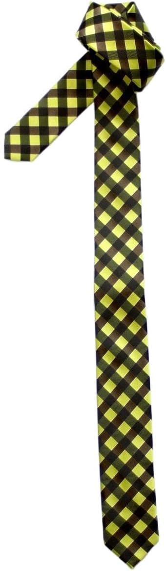 Retreez Classic Check Woven Microfiber Skinny Tie Necktie image 5