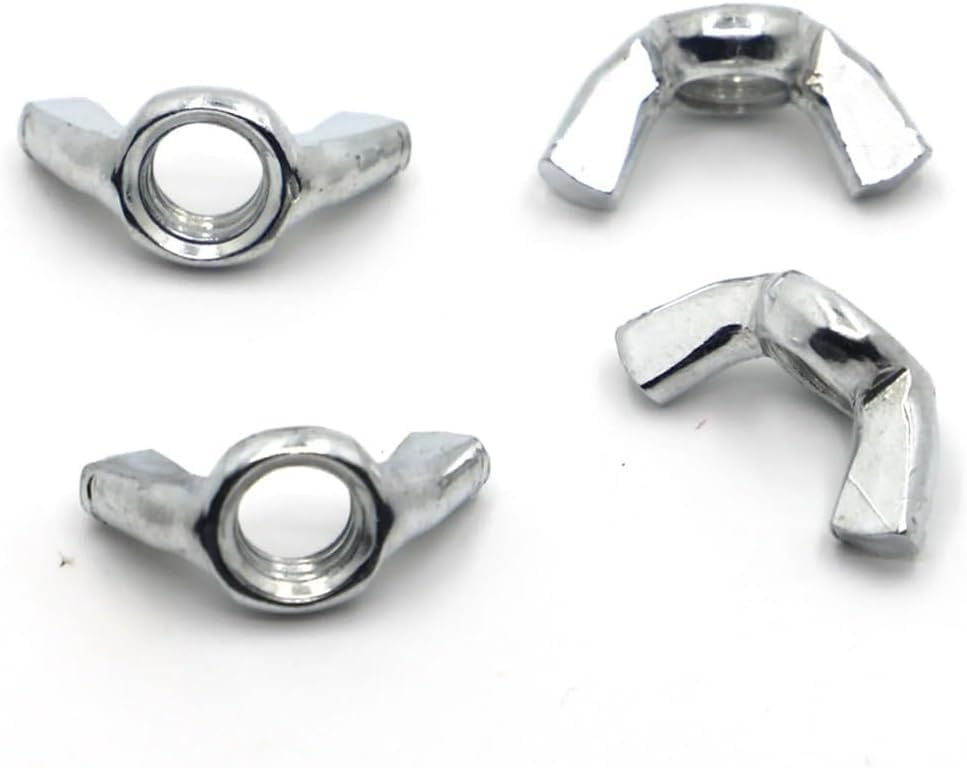 Wing nut, Hand Twist nut, Wing Nuts 304 Stainless Steel Hand Tight Cap(M5 10pcs)