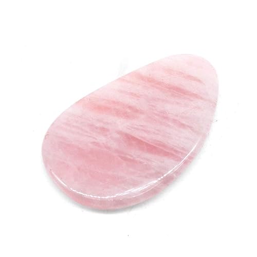 Vista 31 de Herramientas de masaje de cuarzo rosa Gua Sha herramienta facial Jade natural Gua Sha para piel SPA