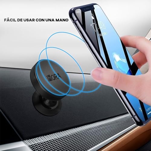 Suporte Magnético Celular Ampla Compatibilidade Cinza Fixação Segura para seu Smartphone MPOWER