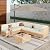 Vikiullf 7 Piece Outdoor Patio Furniture Set, PE Rattan Wicker Patio Conversation Sets, All Weather Sectional Sofa with Thick Cushion, for Garden, Poolside, Backyard