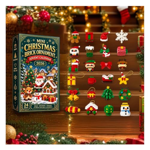 24-Day Mini Christmas Brick Ornament Advent Calendar DIY Christmas Ornament - image 1