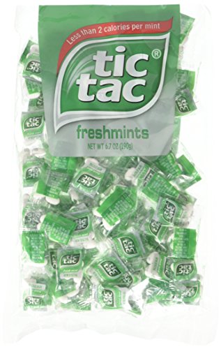 tic tac Freshmint Pillow Pack, individually wrapped Pack of 4 mints each, 100 Count (Pack of 2)