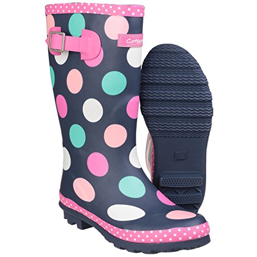 Cotswold Kids Dotty Jnr Pull On Wellington Boot Multicoloured Size UK 13 EU 323