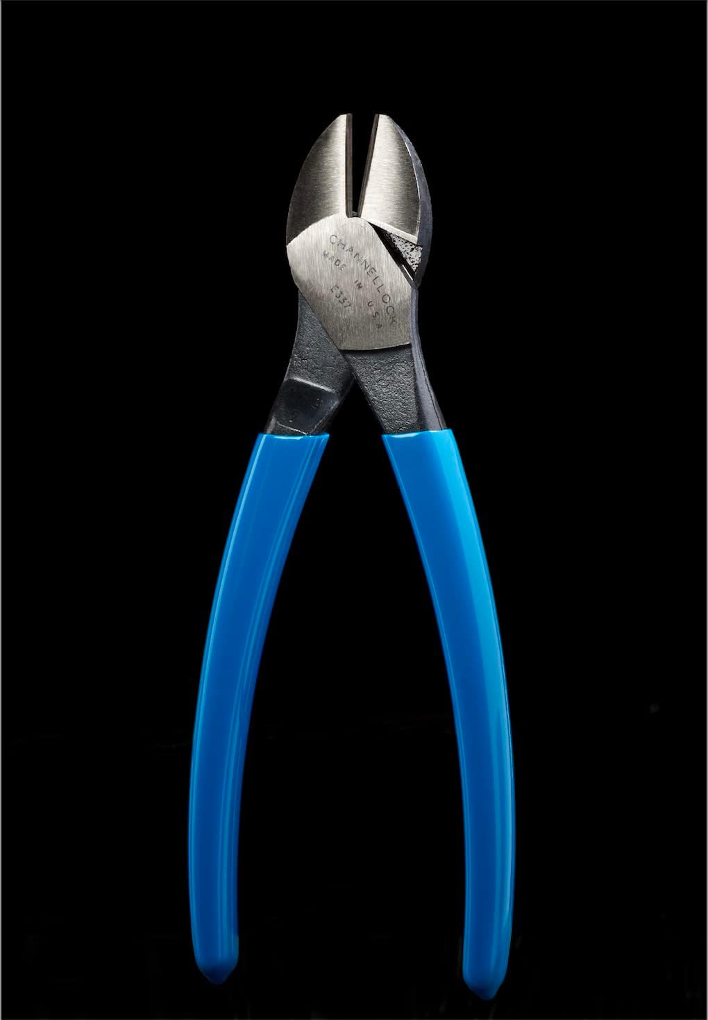 Channellock Diagonal Cutting Plier E337 - Lap XLT Joint, Code Blue Grips - 7-Inch
