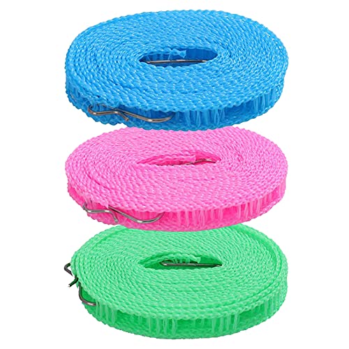 WäScheleine Winddichte WäScheleine Nylon-WäScheleine Tragbare Reise-WäScheleine Tragbar Winddichte WäScheleine Tragbare WäScheleinen Geeignet FüR Outdoor, Indoor, Zuhause, Reisen, Camping