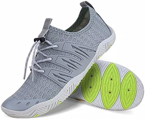 MAYZERO Water Shoes Men Women Quick Drying Swim Surf Beach Pool Shoes Wide Toe Hiking Barefoot Aqua Shoes
