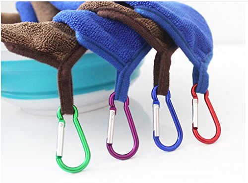 Toasis Fishing Towels With Carabiner Clip 14 X 11 Inch Pack Of 3 (Blue) #TOP3