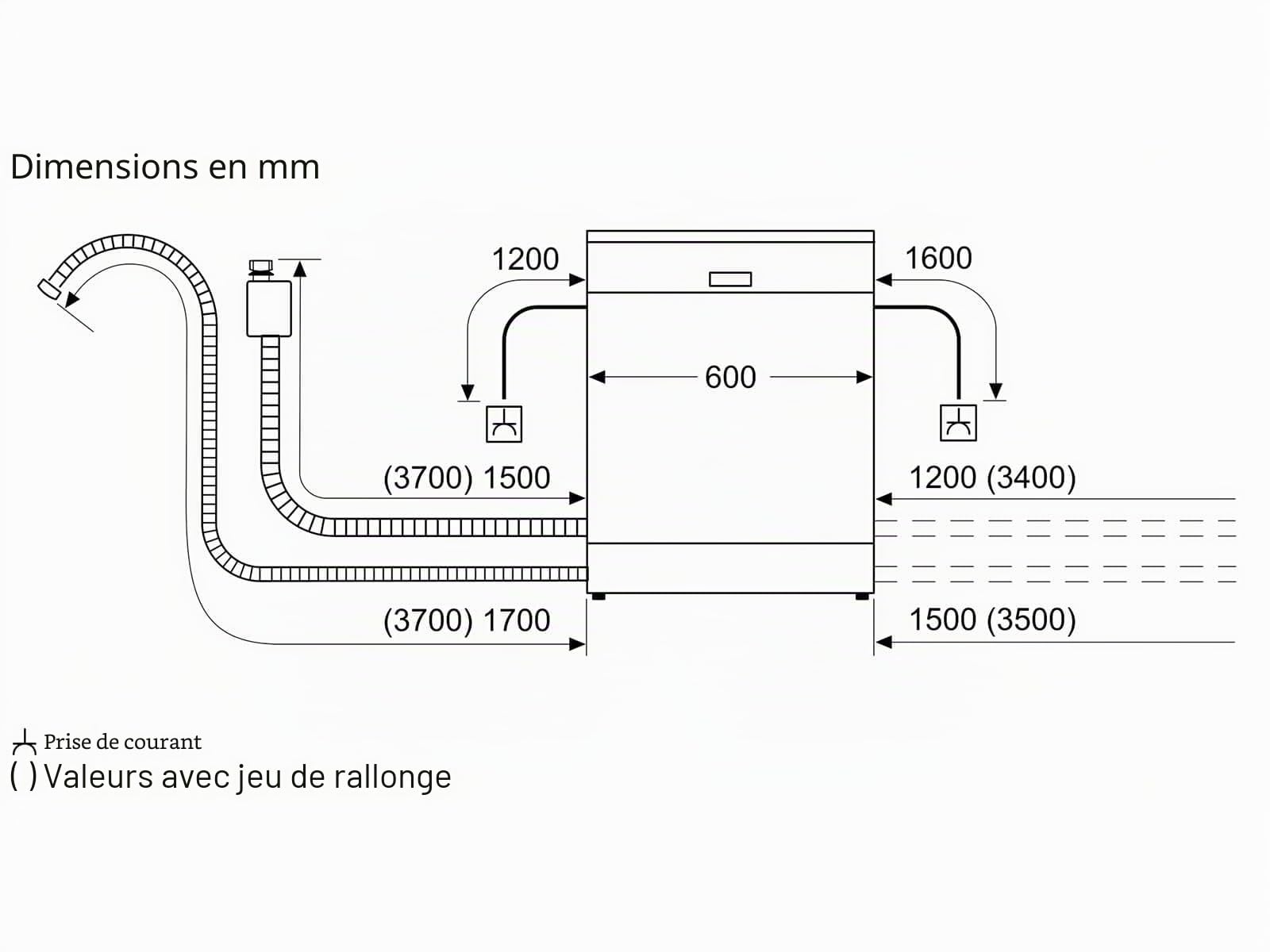 Bosch - Lave-vaisselle libre, 60 cm, série 4, 14 couverts, 3 plateaux, Home Connect, blanc, SMS4EMW06E
