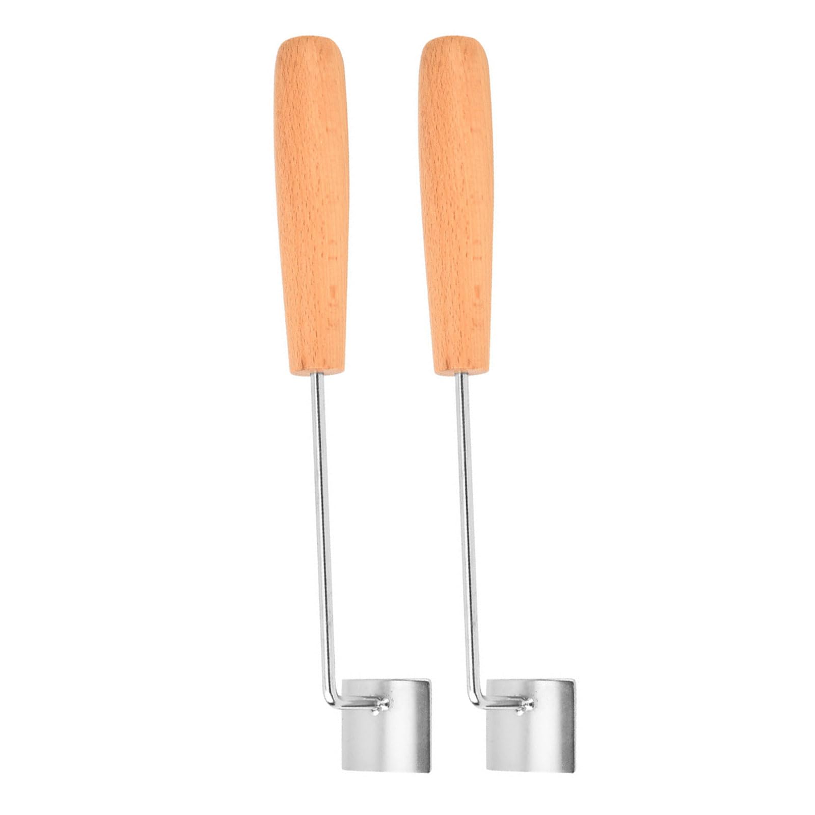TFAOYS Practical Corn Kernel Separators Wooden Handle Comfortable Grip Nonrust Steel Efficiency Corn Peelers Device Nonrust Steel Shellers