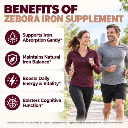 ZEBORA Iron Bisglycinate Supplement