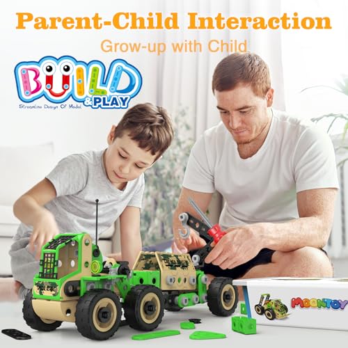 MOONTOY Educational Building Toys for 5 6 7 8 9 Year Old Boys,229PCS Engineering STEM Toys Age 5 6 7 8 9 Year Old Boys,Construction Toys Creative Learning Set for Boy 5+ Year old - Image 3