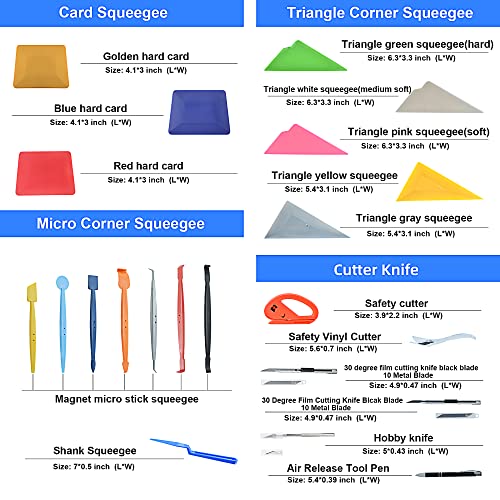 Reevaa Tool Waist Bag Kit, Window Tint Kit Vinyl Wrap Tool Kit Ppf Squeegee Kit For Car Film Wrapping, Window Tint Tools With Spray Bottle,Tint Squeegee,Rubber Squeegee,Magnet Micro Stick Squeegee #TOP4