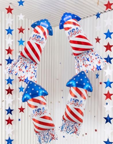 Ballons Fusée Jour de l'Indépendance haute résistance anti-éclatement pour fête réussie