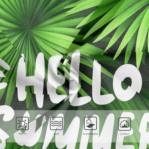 Cotton Toddler Underwear Custom Summer Green Tropical Palm Leaves Panties for Girl Florals Kids Briefs Undies 2t3