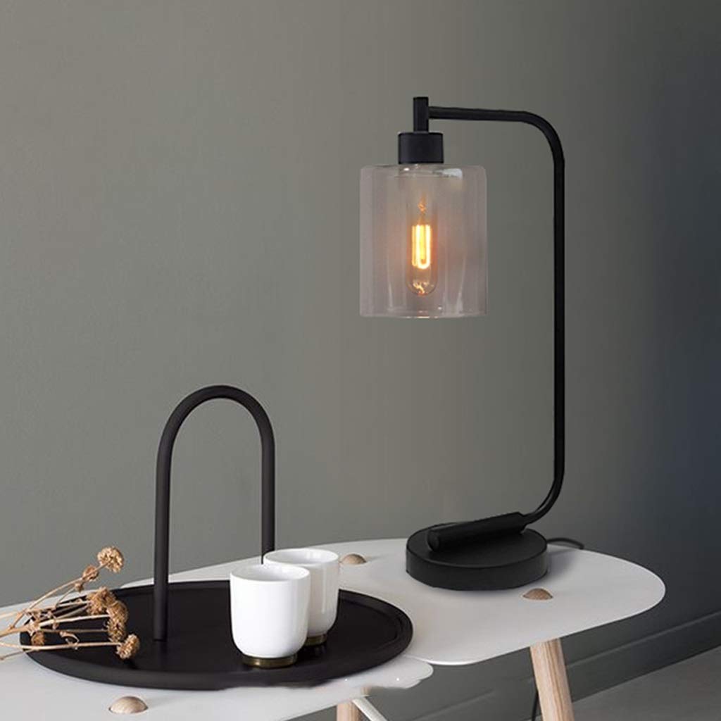 Lampade da scrivania American Desk Lamp Lampada da comodo Semplicità Stile Industriale Retro Completamente dimmerabile Lampade da tavolo moderno moderno for la camera da letto