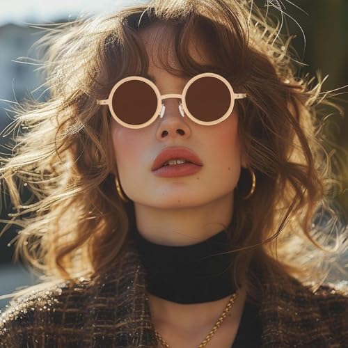 Gafas de sol para evitar fatiga ocular de hombre redondas con bloqueo solar 6