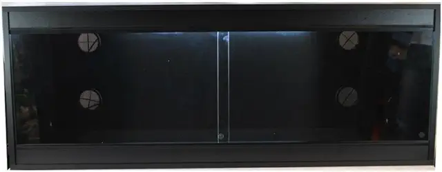 48x18x18 Inch Black Vivarium Flatpack - 4ft Reptile Terrarium