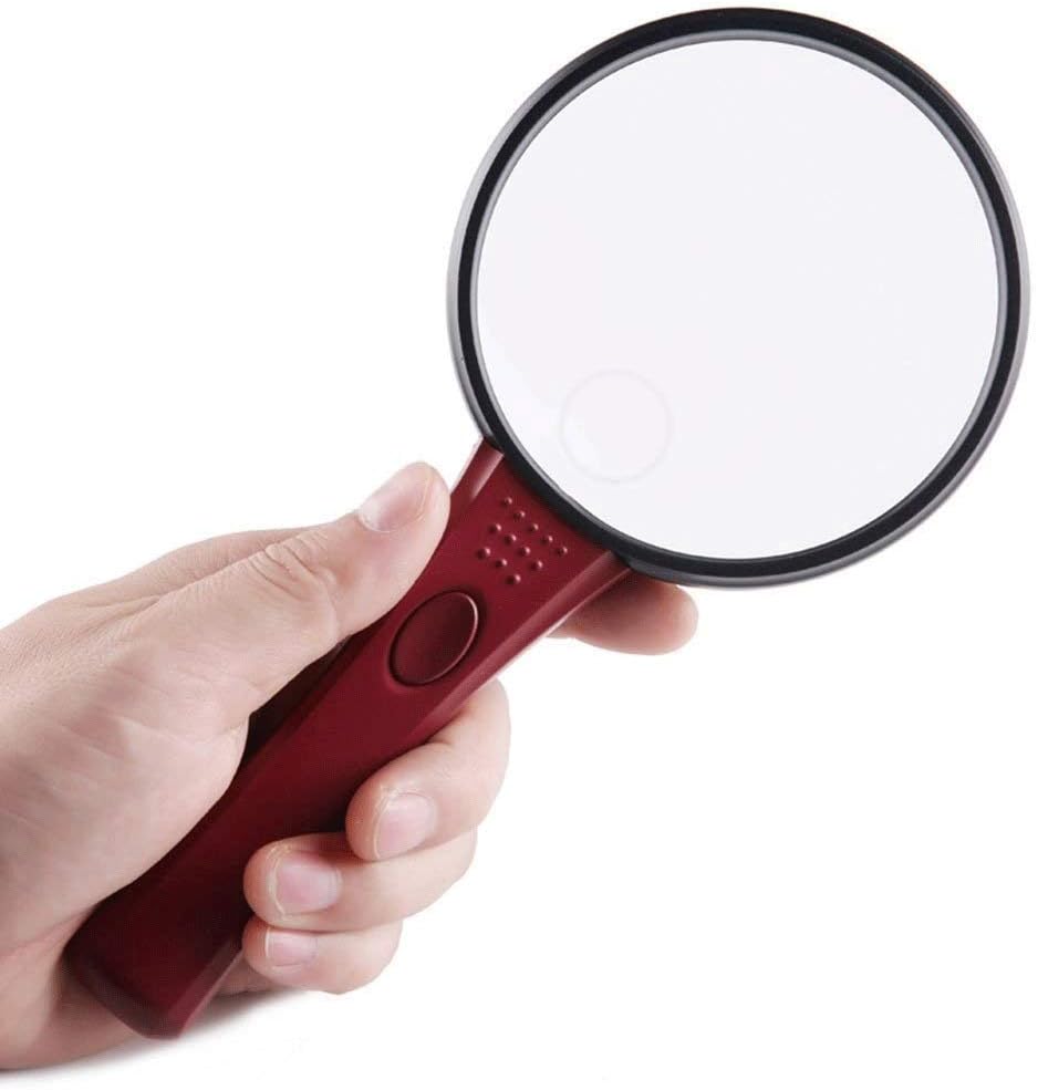 Magnifying Glass, Handheld Reading Magnifier with Lights for Reading/Maps/Watch Repair/Newspaper/Jewelry Loupes
