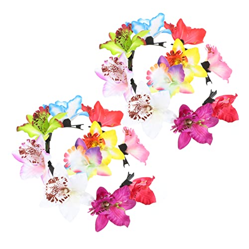 Barrettes à cheveux en forme de fleur orchidée artificielle haute densité